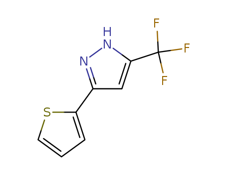 3-thiophen-2-yl-5-(trifluoromethyl)-1H-pyrazole(128228-96-6)