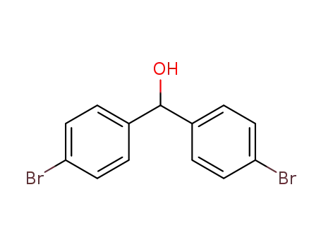 Molecular Structure of 29334-18-7 (Benzenemethanol,4-bromo-a-(4-bromophenyl)-)
