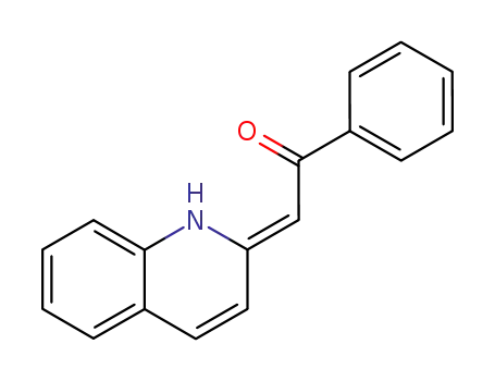 Molecular Structure of 101126-37-8 (Ethanone, 1-phenyl-2-(2(1H)-quinolinylidene)-, (Z)-)