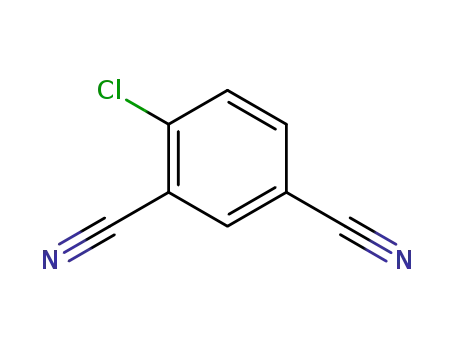 Molecular Structure of 4387-30-8 (4-chlorobenzene-1,3-dicarbonitrile)