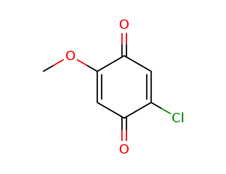 Molecular Structure of 24605-23-0 (2,5-Cyclohexadiene-1,4-dione, 2-chloro-5-methoxy-)