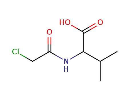 Molecular Structure of 4090-17-9 (CHLOROACETYL-DL-VALINE)