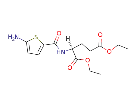 Molecular Structure of 106585-63-1 (N-(5-aminothiophene-2-carbonyl)-L-glutamic acid diethyl ester)