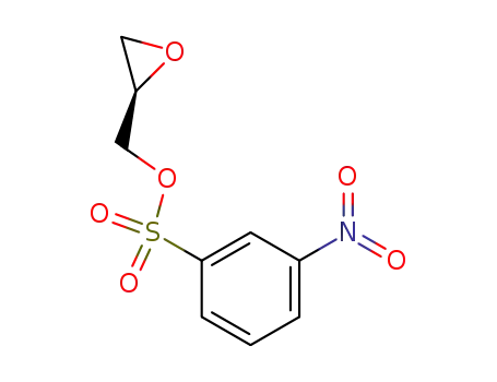 Molecular Structure of 115314-17-5 ((R)-(-)-Glycidyl nosylate)