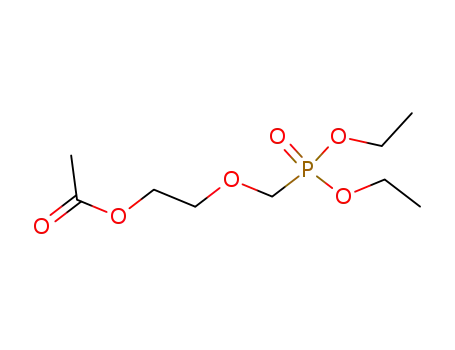 Molecular Structure of 100708-15-4 (2-((diethoxyphosphoryl)methoxy)ethyl acetate)