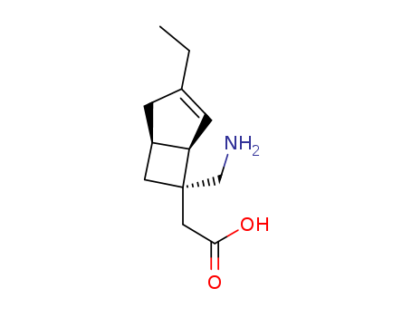 1138245-13-2,2-((1R,5S,6S)-6-(aminomethyl)-3-ethylbicyclo[3.2.0]hept-3-en-6-yl)acetic acid,2-((1R,5S,6S)-6-(aminomethyl)-3-ethylbicyclo[3.2.0]hept-3-en-6-yl)acetic acid;Mirogabalin;Asapiprant