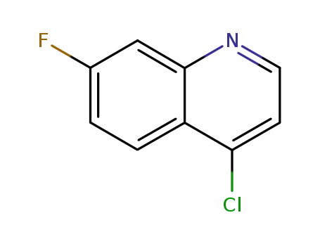 Molecular Structure of 391-82-2 (4-CHLORO-7-FLUOROQUINOLINE)