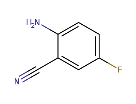 Molecular Structure of 61272-77-3 (2-Amino-5-fluorobenzonitrile)
