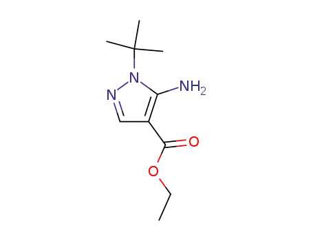 Molecular Structure of 112779-14-3 (ETHYL 5-AMINO-1-TERT-BUTYLPYRAZOLE-4-CARBOXYLATE)