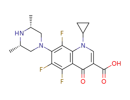 Molecular Structure of 113617-63-3 (Orbifloxacin)