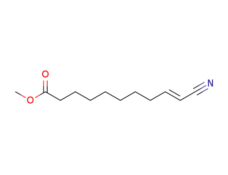Molecular Structure of 173602-43-2 (methyl (E)-10-cyano-9-decenoate)