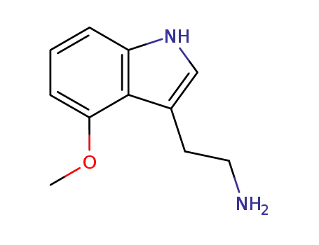 Molecular Structure of 3610-35-3 (4-Methoxytryptamine)