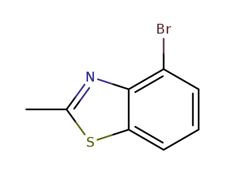 Molecular Structure of 112146-10-8 (4-BROMO-2-METHYLBENZOTHIAZOLE)