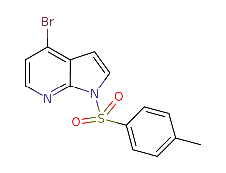 Molecular Structure of 348640-07-3 (4-BROMO-1-[(4-METHYLPHENYL)SULFONYL]-1H-PYRROLO[2,3-B]PYRIDINE)