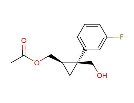 (1R,2S)-2-(3-fluorophenyl)-2-(hydroxymethyl)cyclopropyl]-methylacetate