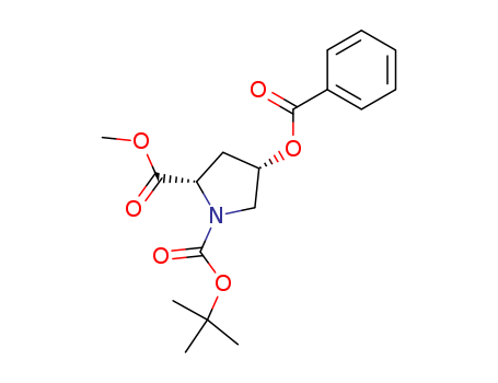 (2S,4S)-1-tert-butyl 2-Methyl 4-(benzoylo×y)pyrrolidine-1,2-dicarbo×ylate