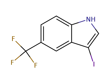 Molecular Structure of 440363-05-3 (3-Iodo-5-trifluoromethyl-1H-indole)
