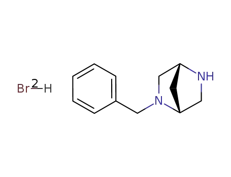 Molecular Structure of 116258-17-4 ((1S,4S)-(+)-2-Benzyl-2,5-diazabicyclo[2.2.1]heptane dihydrobromide)