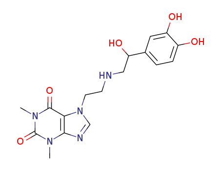 1H-Purine-2,6-dione,7-[2-[[2-(3,4-dihydroxyphenyl)-2-hydroxyethyl]amino]ethyl]-3,7-dihydro-1,3-dimethyl-