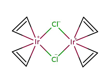 Molecular Structure of 39722-81-1 (Chlorobis(ethylene)Iridium(I)Dimer)