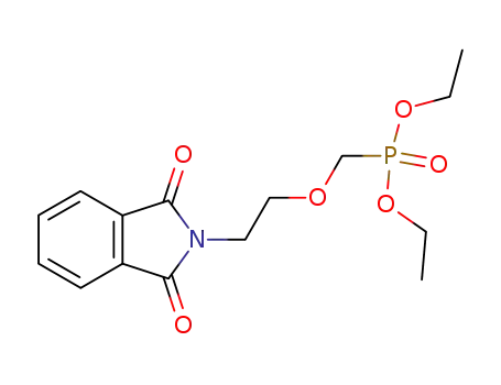 Molecular Structure of 212894-83-2 ([2-(1,3-Dioxo-1,3-dihydro-isoindol-2-yl)-ethoxymethyl]-phosphonic acid diethyl ester)