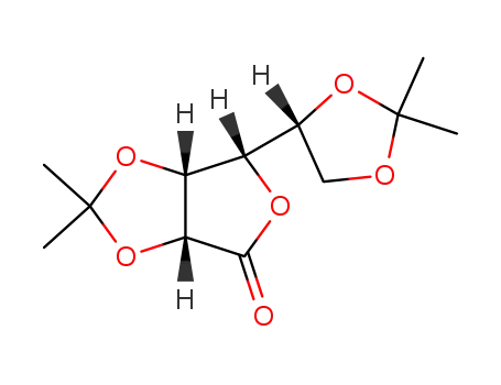 Molecular Structure of 67642-42-6 (2,3,5,6-di-O-isopropylidene-D-gulono-1,4-lactone)