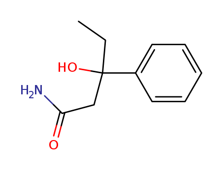 3-hydroxy-3-phenylpentanamide