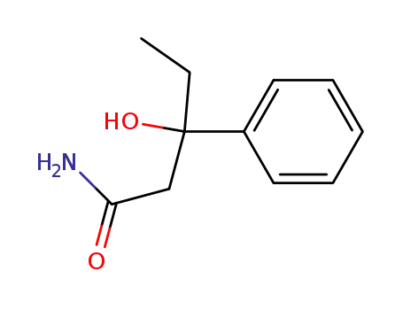 Molecular Structure of 5579-03-3 (beta-hydroxy-beta-ethyl-phenylpropionamide)