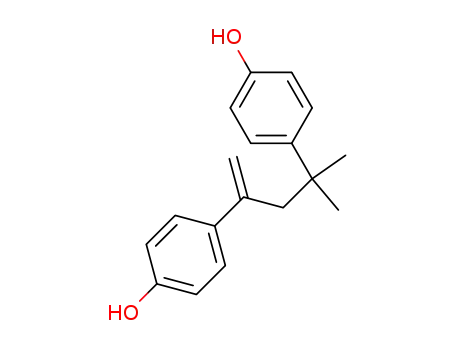 Molecular Structure of 13464-24-9 (4-METHYL-2,4-BIS(4-HYDROXYPHENYL)PENT-1-ENE)