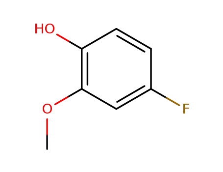 Molecular Structure of 450-93-1 (4-Fluoro-2-methoxyphenol)