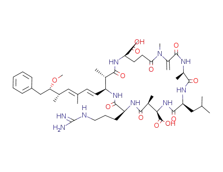 Molecular Structure of 101043-37-2 (MICROCYSTIN-LR)