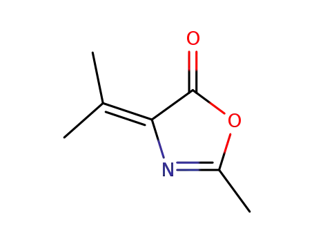 Molecular Structure of 4894-12-6 (5(4H)-Oxazolone, 2-methyl-4-(1-methylethylidene)-)