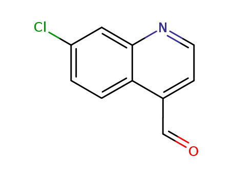 Molecular Structure of 35714-48-8 (4-Quinolinecarboxaldehyde, 7-chloro-)