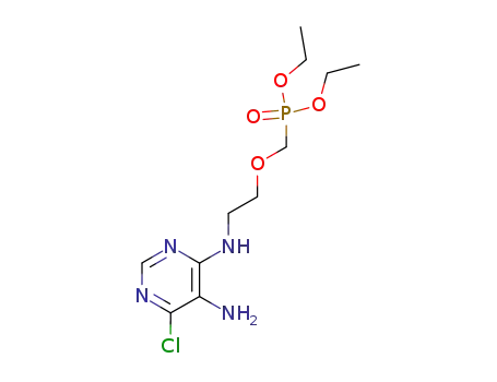 Molecular Structure of 212894-84-3 ([2-(5-Amino-6-chloro-pyrimidin-4-ylamino)-ethoxymethyl]-phosphonic acid diethyl ester)