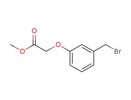 Molecular Structure of 136645-26-6 (METHYL-(3-BROMOMETHYL)PHENOXYACETATE)