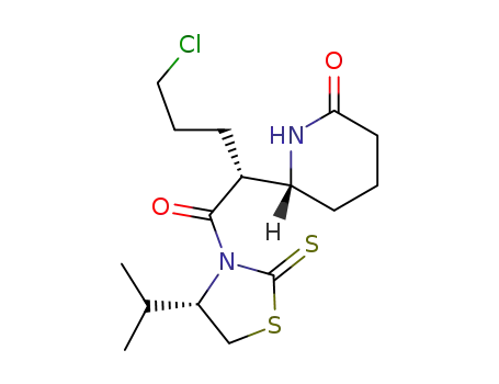 3-(2(S)-(6-oxo-2(R)-piperidinyl)-5-chlorovaleryl)-4(R)-isopropyl-1,3-thiazolidine-2-thione
