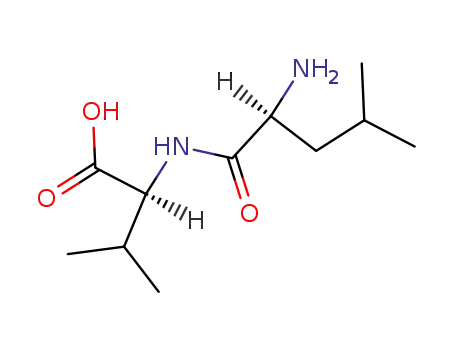 Molecular Structure of 72121-02-9 (2-[(2-amino-4-methyl-pentanoyl)amino]-3-methyl-butanoic acid)