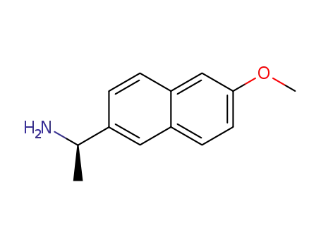 Molecular Structure of 132951-65-6 (2-Naphthalenemethanamine, 6-methoxy-a-methyl-, (aR)-)