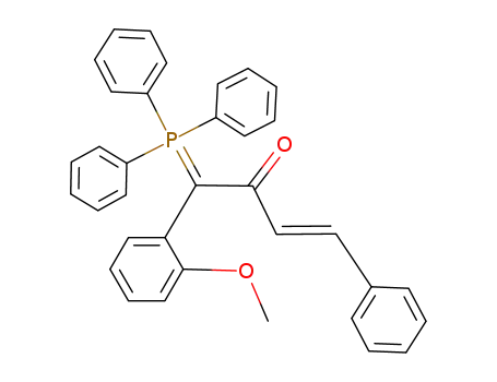(E)-1-(2-Methoxy-phenyl)-4-phenyl-1-(triphenyl-λ<sup>5</sup>-phosphanylidene)-but-3-en-2-one