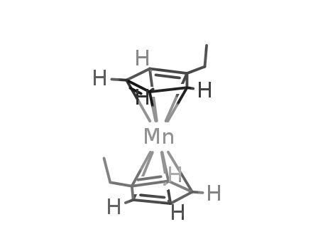 Molecular Structure of 101923-26-6 (BIS(ETHYLCYCLOPENTADIENYL)MANGANESE)