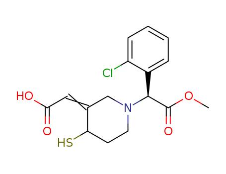 1-Piperidineacetic acid, 3-(carboxyMethylene)-α-(2-chlorophenyl)-4-Mercapto-, 1-Methyl ester, (αS)-