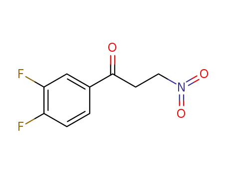 Molecular Structure of 1345413-22-0 (1-(3',4'-difluorophenyl)-3-nitro-propan-1-one)