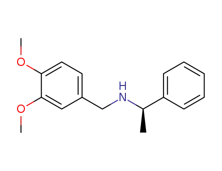 Molecular Structure of 134430-93-6 ((R)-(+)-(3,4-Dimethoxy)benzyl-1-phenylethylamine)