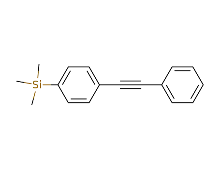 Molecular Structure of 136459-72-8 (Trimethyl[4-(phenylethynyl)phenyl]silane)