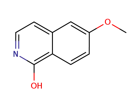 Molecular Structure of 26829-43-6 (6-METHOXYISOQUINOLIN-1-OL)