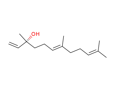 Molecular Structure of 142-50-7 (3,7,11 -Trimethyl-1,6,10-dodecatrien-3-ol)