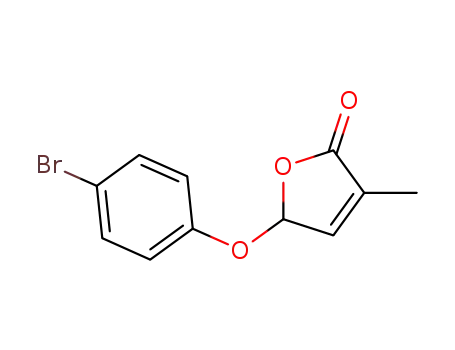 Molecular Structure of 1332863-94-1 (5-(4-broMophenoxy)-3-Methylfuran-2(5H)-one)