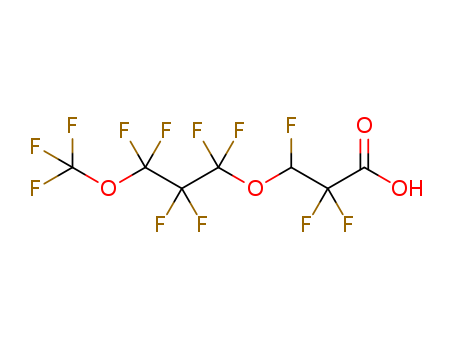 Propanoic acid, 2,2,3-trifluoro-3-[1,1,2,2,3,3-hexafluoro-3-(trifluoromethoxy)propoxy]-