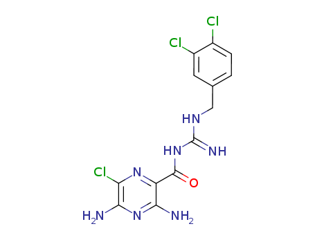 2-Pyrazinecarboxamide,3,5-diamino-6-chloro-N-[[[(3,4-dichlorophenyl)methyl]amino]iminomethyl]-