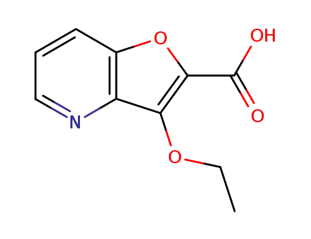 Molecular Structure of 747373-18-8 (Furo[3,2-b]pyridine-2-carboxylicacid,3-ethoxy-(9CI))